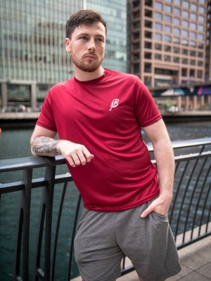 Ash Bird Active Gym T-Shirt – Stay Active, Stay Stylish (BURGUNDY)