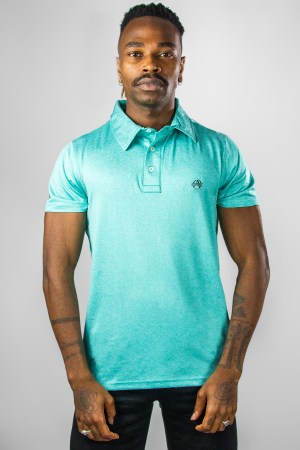 Elevate Your Workout Wardrobe with Gym Polo T-Shirts – Style Meets Function( Pale-Blue)
