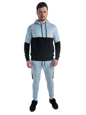 Ash Bird Men's Sky Blue Tracksuit Set – Ideal for Workouts and Casual Wea